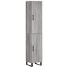 vidaXL Visoka komoda siva sonome 34,5x34x180 cm od konstruiranog drva