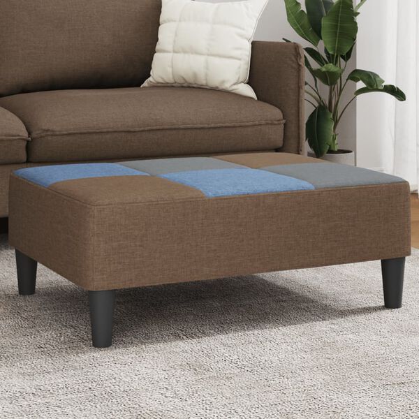 vidaXL Tabure s patchworkom crni 77x55x31 cm od tkanine