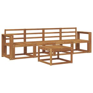 vidaXL Set vanjskih sofa 5 pcs Prirodna