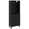 vidaXL Highboard 2 kom. Crni hrast 69,5 x 34 x 180 cm