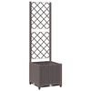 vidaXL Vrtna sadilica s re&scaron;etkom smeđa 40 x 40 x 136 cm PP