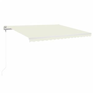 vidaXL Tenda na automatsko uvlačenje 400 x 350 cm krem