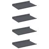 vidaXL Lebdeća polica Zidne 4 pcs Antracit 30 x 18 x 2,5 cm Čelik