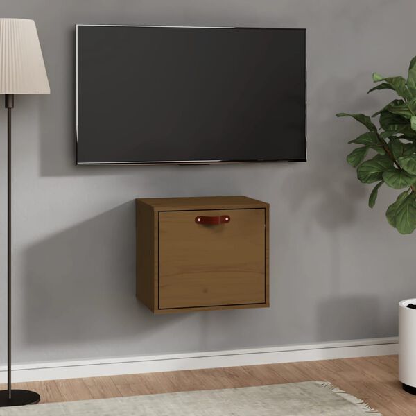 vidaXL Zidni ormarić boja meda 40 x 30 x 35 cm od masivne borovine