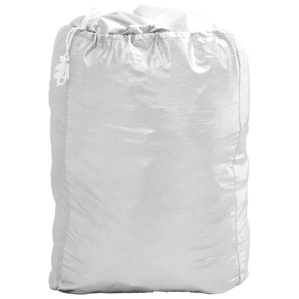 vidaXL Automobilska navlaka za cijeli SUV s trakama srebrna L PEVA