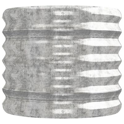 vidaXL Povišena vrtna gredica od čelika 224 x 40 x 36 cm srebrna