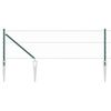 vidaXL Stup za ogradu Zelena 10 x 0,6 m (mreža od 50 mm) Čelik i PVC