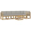 vidaXL Set vanjskih sofa 7 kom. Bijela i svjetlosiva