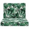 vidaXL Jastuk za vanjsku sofU 2 pcs Uzorak lista Poliester