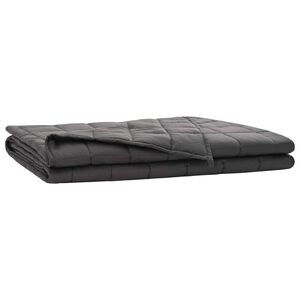 vidaXL Težak pokrivač Antracit 135 x 200 cm 6 kg 100% Pamuk 205T
