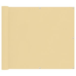 vidaXL Balcony ekran Pijesak 100 x 600 cm Oxford tkanina
