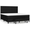 vidaXL Krevet s oprugama i madracem crni 160x200 cm od tkanine