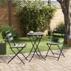 vidaXL Bistro set za vrt 3 pcs Antracit Čelik