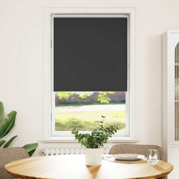 vidaXL Rolo zavjesa Blackout Black 65x175 cm &Scaron;irina tkanine 60,7 cm