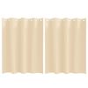 vidaXL Zavjese za blackout s prstenovima 2 kom. Krem 140 x 140 cm