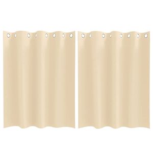 vidaXL Zavjese za blackout s prstenovima 2 kom. Krem 140 x 140 cm