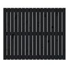 vidaXL Zidno uzglavlje crni 108 x 3 x 90 cm od masivne borovine