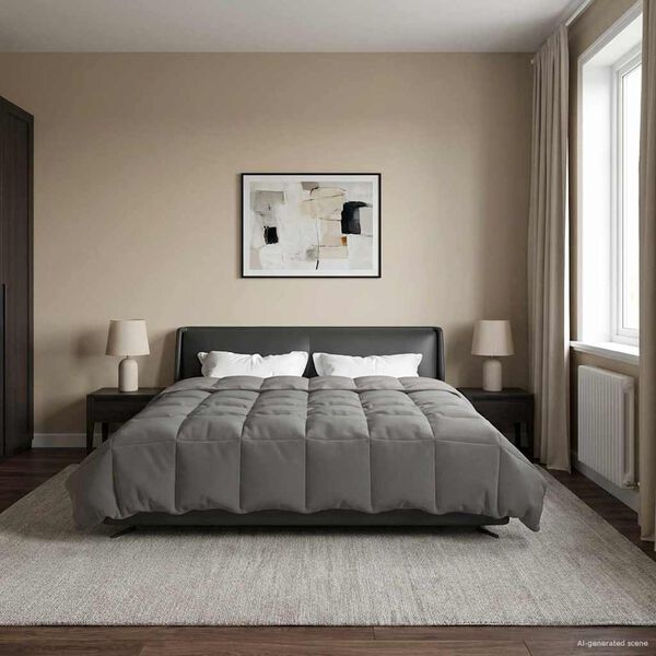 vidaXL Puni pokrivač za cijelu godinu Svijetlo siva 200 x 220 cm