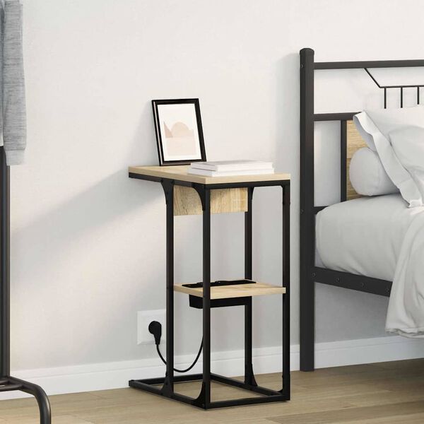 vidaXL Noćni ormar Sonoma hrast 41,5 x 26 x 60,5 cm Konstruirano drvo