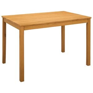 vidaXL Stol za objedovanje 110 x 75 x 75 cm Čvrsto Hrastovo Drvo