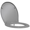 vidaXL WC daska Siva 47 x 37 x 4 cm Duroplast
