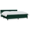 vidaXL Box Spring krevet s madracem tamno zeleni 180x220 cm bar&scaron;un