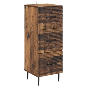 vidaXL Ormar s ladicama Staro drvo 33 x 34,5 x 89,5 cm