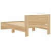 vidaXL Okvir kreveta s uzglavljem LED boja hrasta sonome 100 x 200 cm