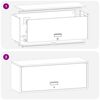 vidaXL Ormar za zid u garaži Crna 90 x 33 x 35 cm Čelik s prahom