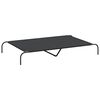 vidaXL Povi&scaron;eni krevet za pse crni 150x90x20 cm Oxford tkanina i čelik