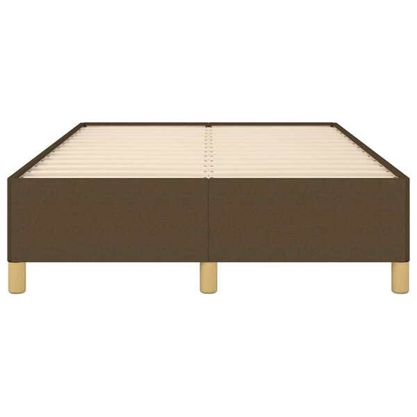 vidaXL Okvir kreveta bez madraca tamnosmeđi 120x190 cm od tkanine