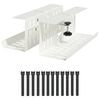 vidaXL Pohranite kablove ispod stola 2 kom. Bijela 35 x 12 x 13 cm