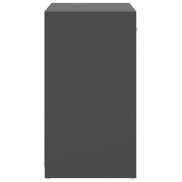 vidaXL Klupa za cipele siva 94,5 x 31 x 57 cm od konstruiranog drva