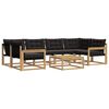 vidaXL Set vanjskih sofa 7 kom. Bijela i crna