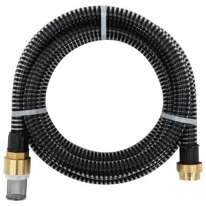 vidaXL Usisno crijevo s mjedenim priključcima crno 1,1 " 3 m PVC