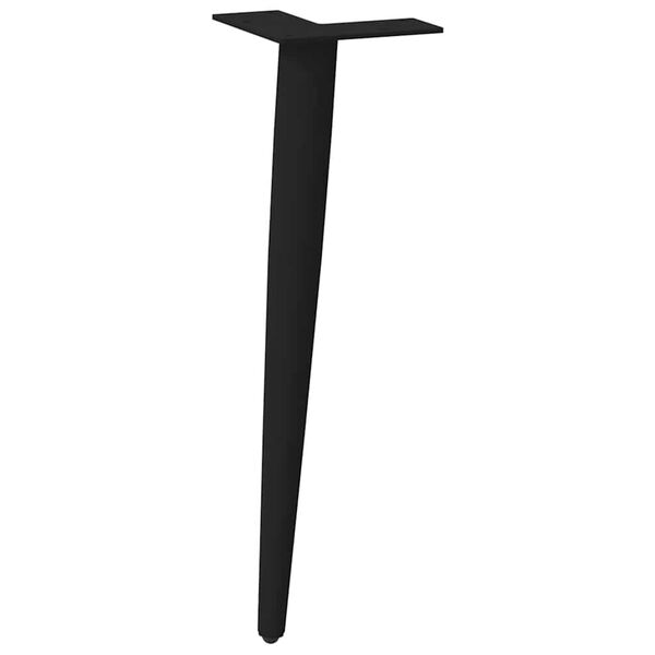 vidaXL Noge za klub stolić konusnog oblika 4 kom crne 42-43 cm čelik