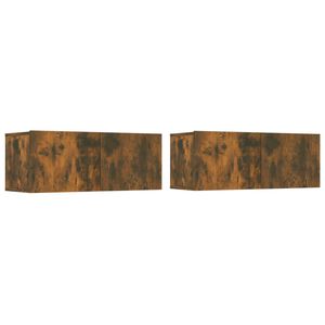 vidaXL TV ormarići 2 kom boja dimljenog hrasta 80 x 30 x 30 cm drveni
