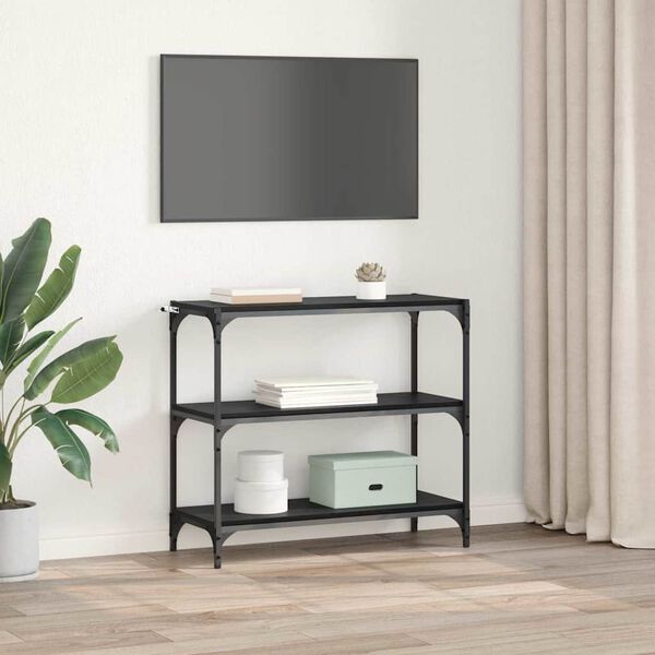 vidaXL Ormarić za knjige Crni hrast 80 x 33 x 70,5 cm