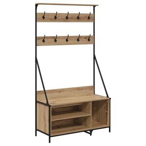 vidaXL Stalak za odjeću s policom Umjetnički hrast 100 x 41 x 184 cm