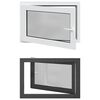 vidaXL Prozor za podrum RISOR 90 x 70 cm PVC i staklo Antracit