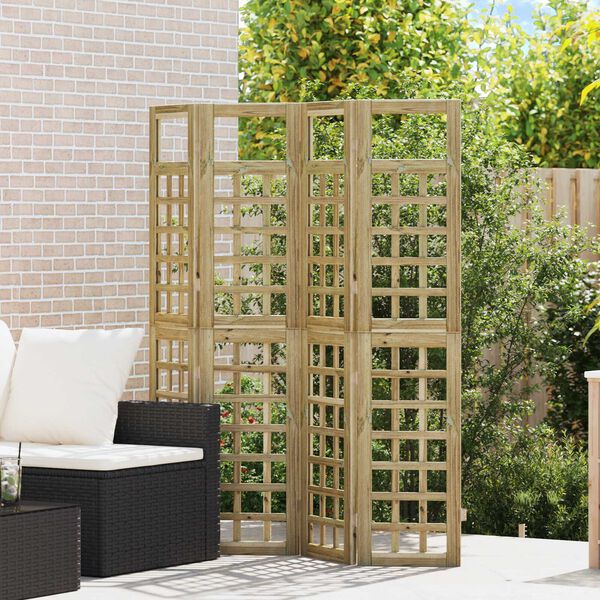 vidaXL Zaslon za privatnost 4 pcs Smeđa 160 x 180 cm