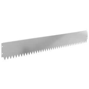 vidaXL Ograda oko Travnjaka 20 pcs 103 x 15 cm Čelik Srebrna