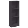 vidaXL Ormarić za knjige s 3 razine sivi 40x24x109cm konstruirano drvo