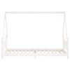 vidaXL Okvir za dječji krevet bijeli 90 x 200 cm od masivne borovine