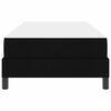 vidaXL Krevet s opruga kutije s madracem Crna 90 x 190 cm tkanina