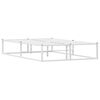vidaXL Okvir kreveta bez madraca Bijeli 120x200 cm Metalni