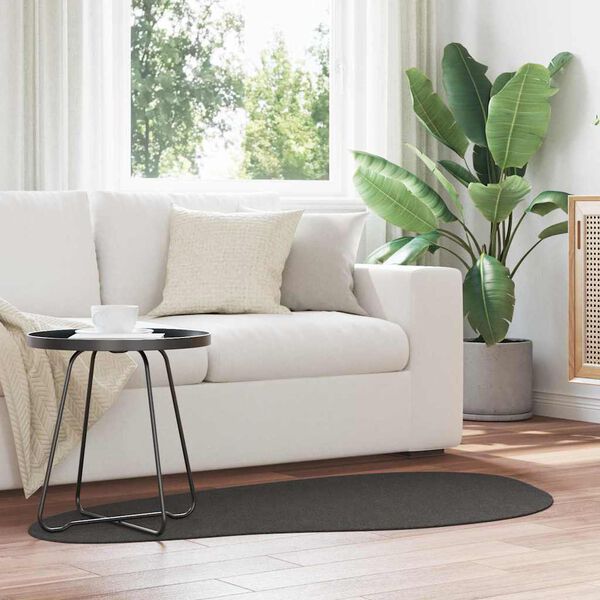 vidaXL Tepih HUARTE Antracit 80 x 150 cm Poliester