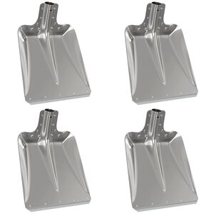 vidaXL Glava lopate 4 kom. Srebrno 43 x 32,5 cm Aluminij
