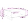 vidaXL Kava Stol Staro drvo 80 x 80 x 36,5 cm Konstruirano drvo
