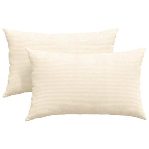 vidaXL Jastučići za sofu 2 pcs Krema 50 x 30 cm Kordura tekstil